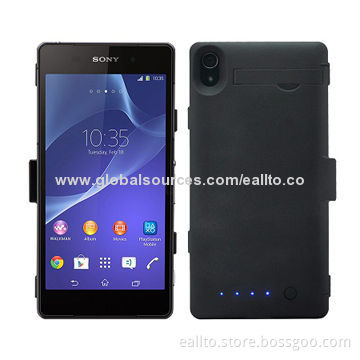 Ultra-slim Battery Cases for Sony Xperia Z2, 3,500mAh Capacity